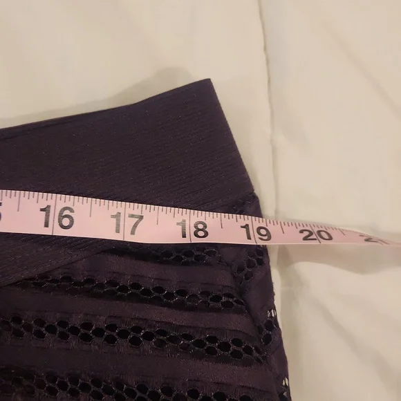 Torrid purple mesh skater mini skirt. Size 1X. Hidden zipper and purple … - Picture 10 of 12